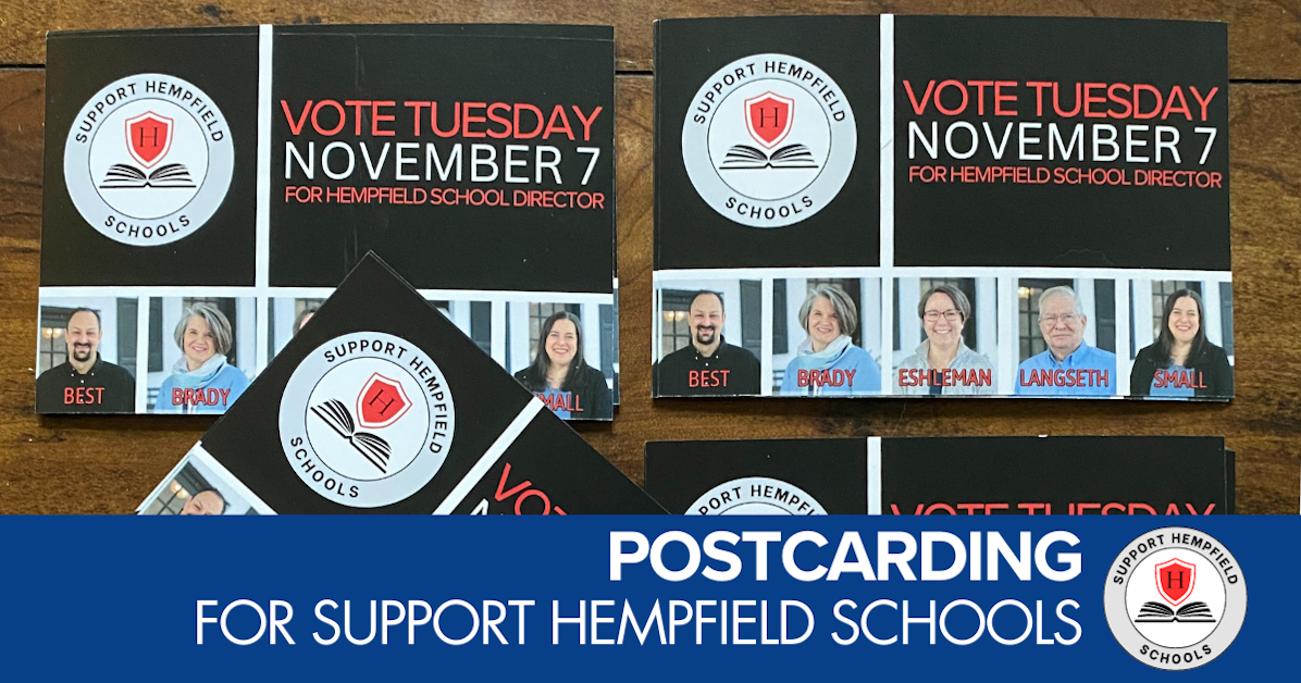 Write Postcards for Hempfield School Board Candidates · Lancaster